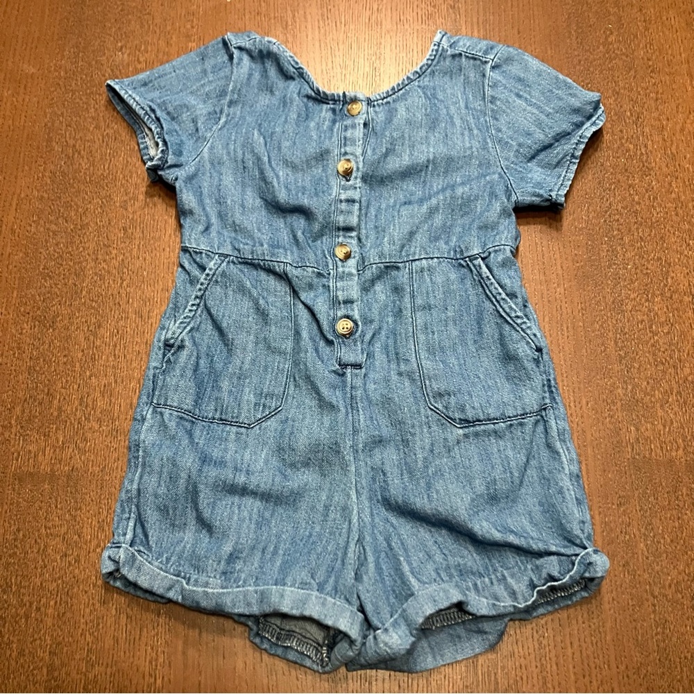 Old Navy Light Blue Kids Romper Bow Back